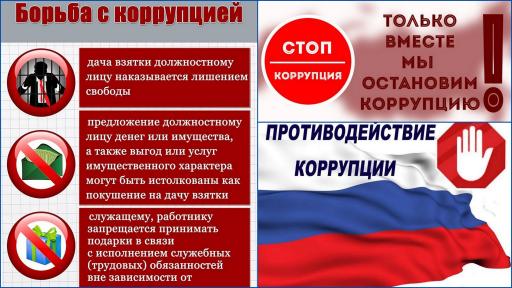 Памятка Борьба с коррупцией