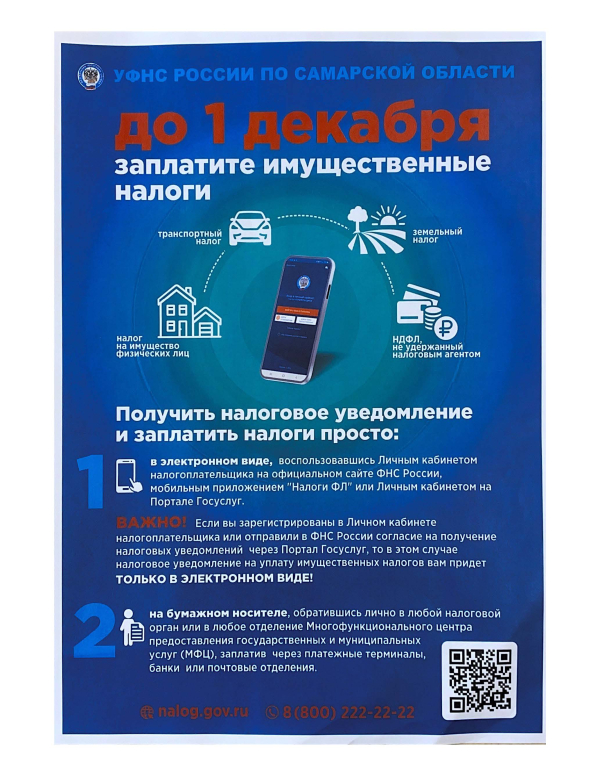 Об уплате имущественных налогов